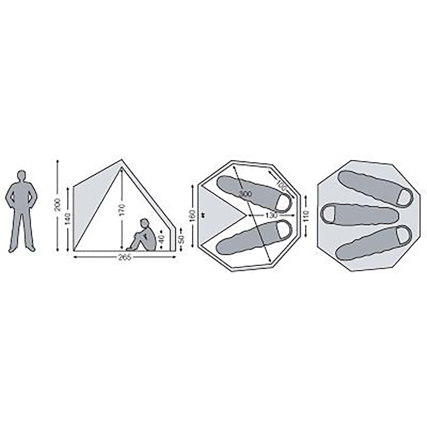 Tenda de campismo para 3Pessoas Nordisk Asgard 7,1 m² 3/5