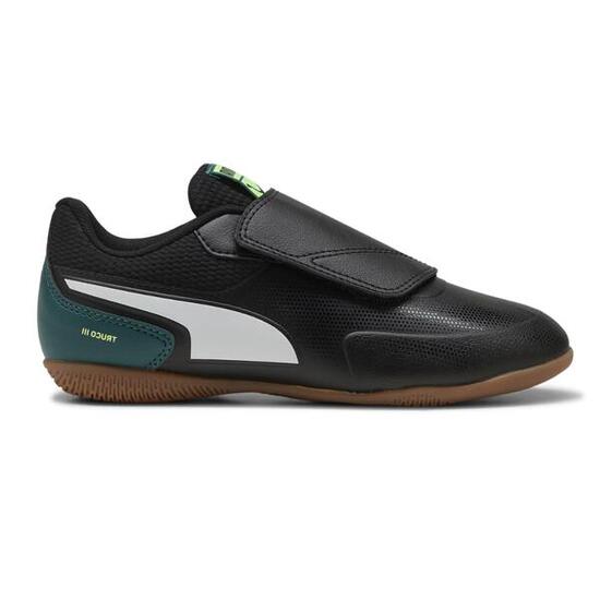 PUMA TRUCO III V JR 108575 02 Black-Green – Zapatillas Fútbol Sala Junior: