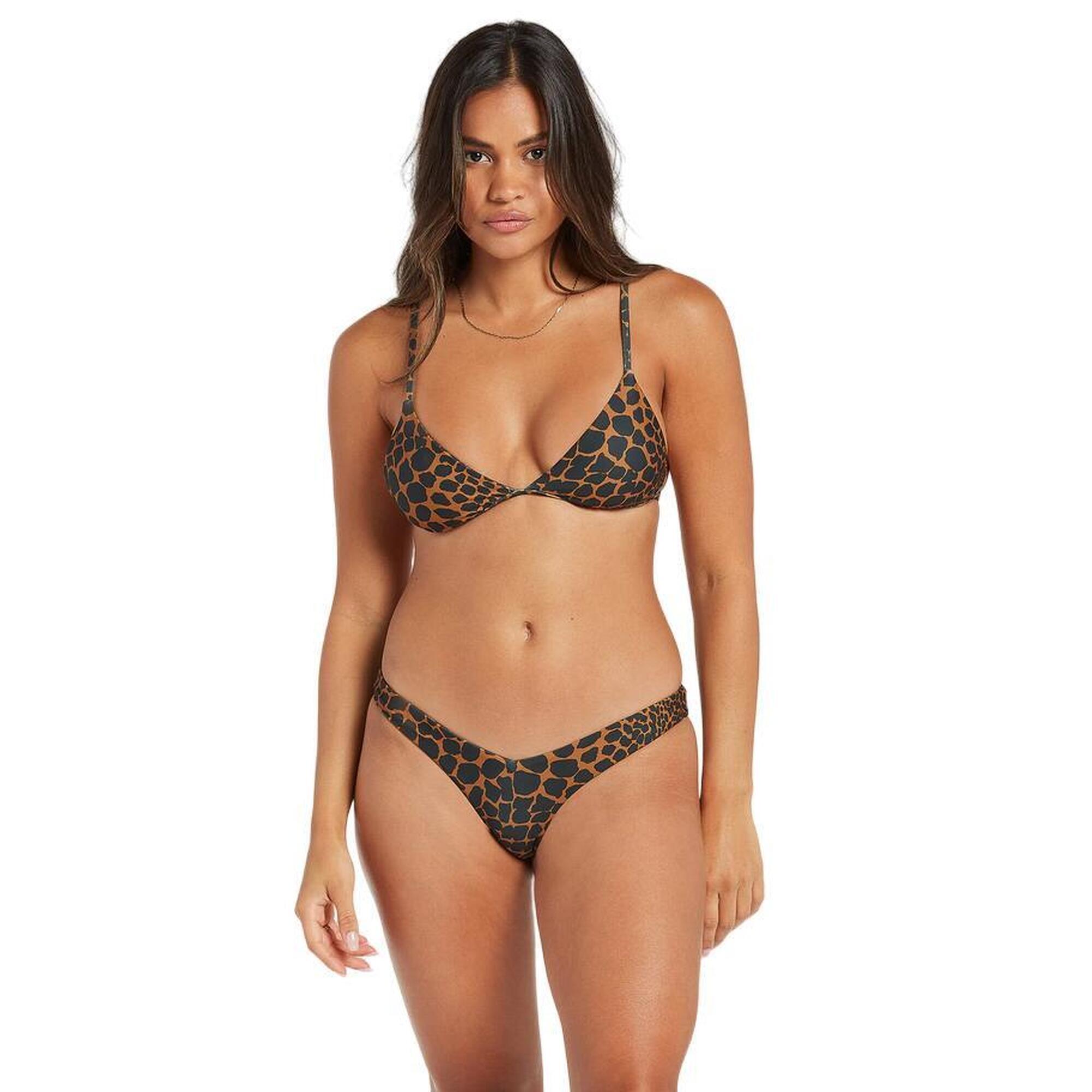 Volcom - Bas Brésilien Volcom Gone Wild Vbottom Pour Femmes - Slip De Bain - Marron|orange - Xs - Decathlon