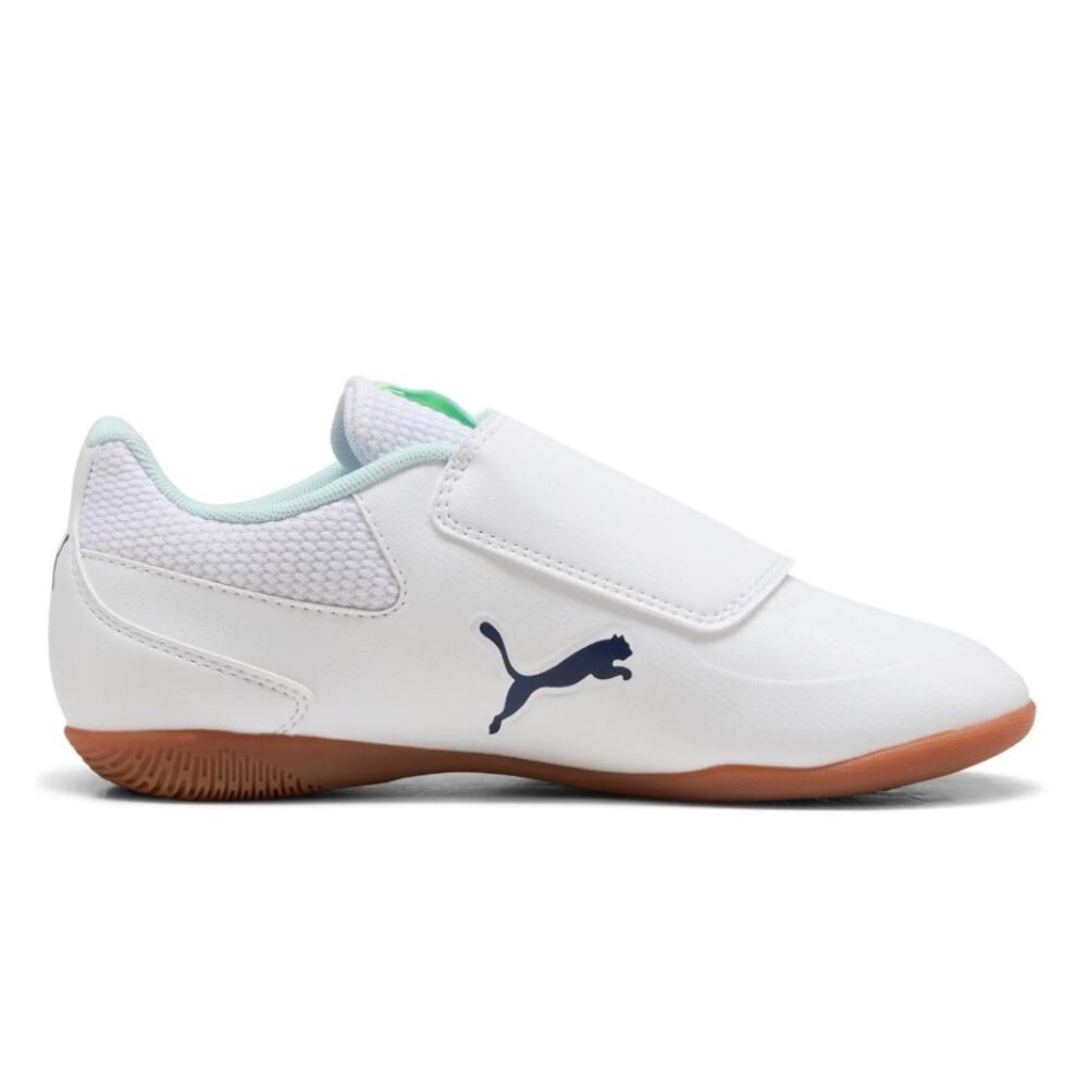 PUMA TRUCO III V Jr Branco-aqua 108575 01. Sapatilhas de futebol de salão júnior 2/5