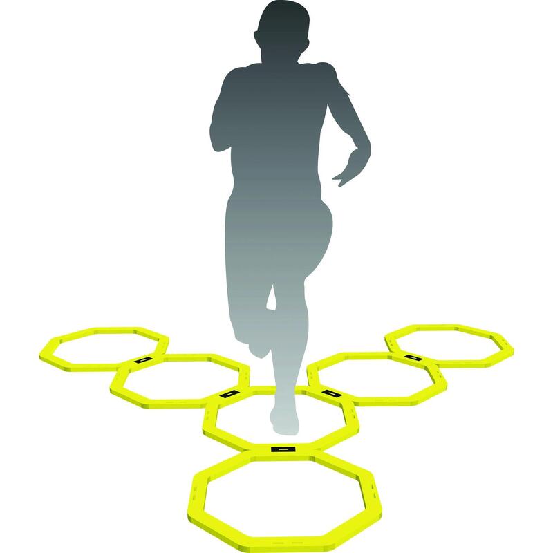 Set de 12 Inele Hexagonale Fluo