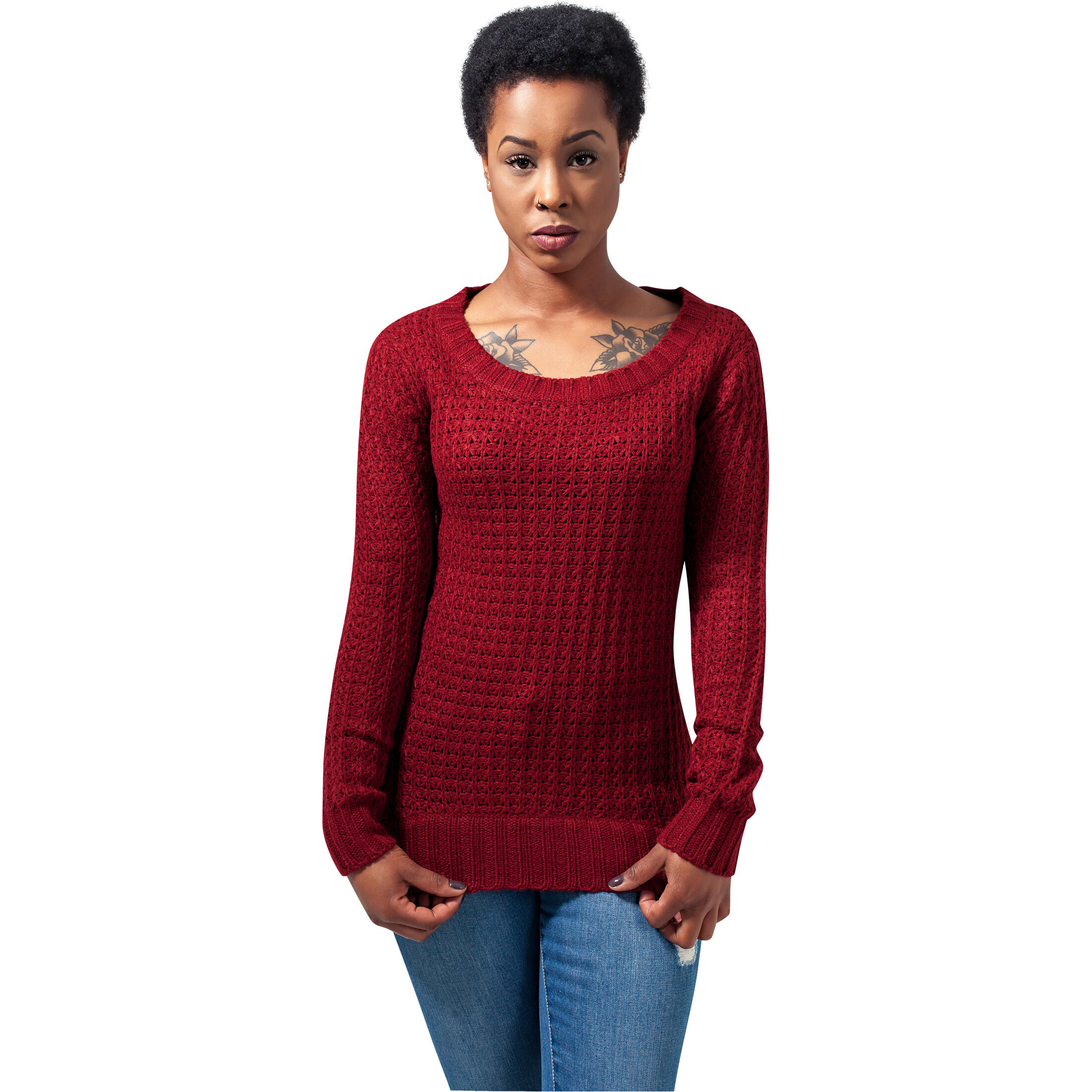 Urban Classics - Sweatshirt Femme Urban Classic Long - Sweat-shirt - Marron|rouge - Decathlon