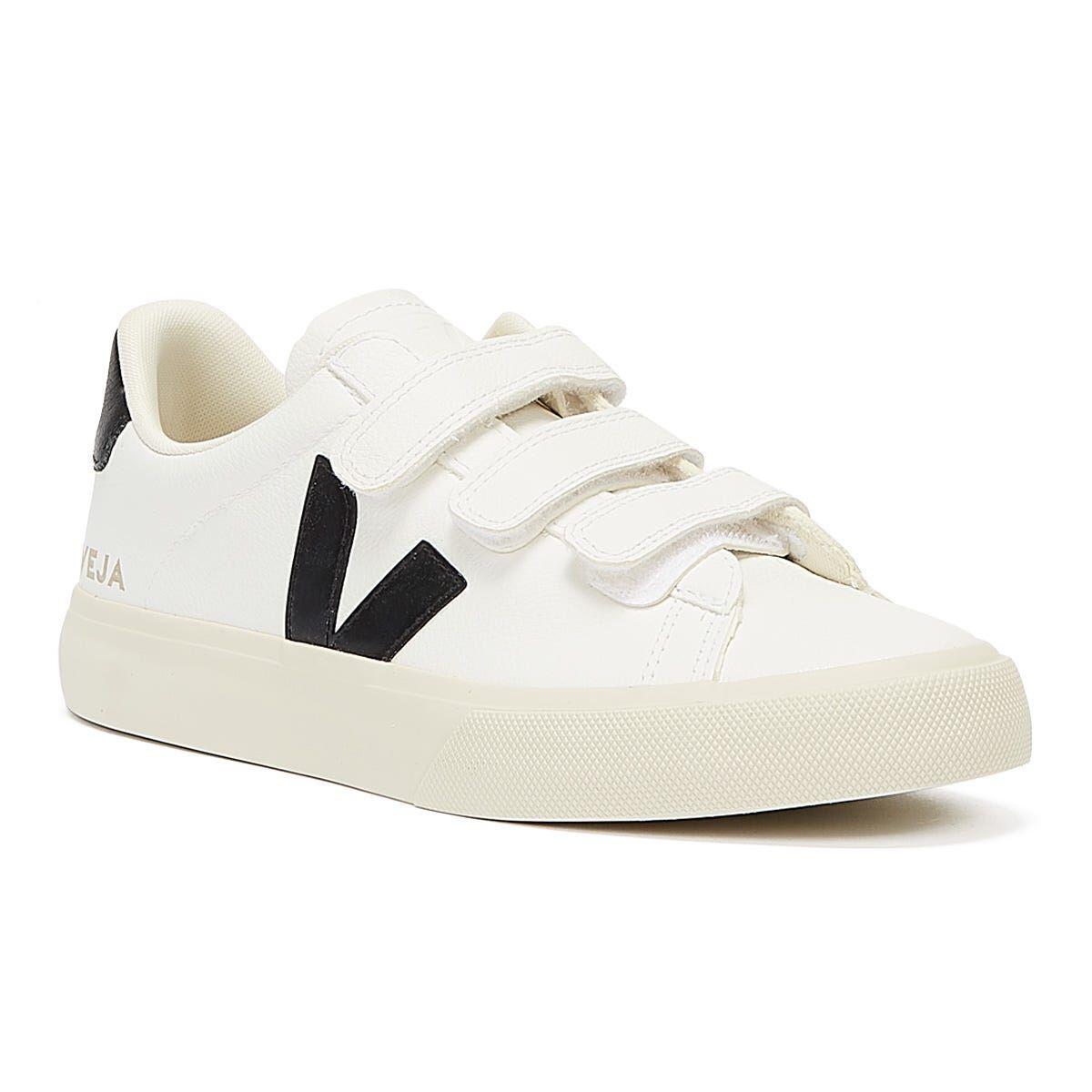 VEJA RECIFE LOGO WHITE BLACK - Talla 38 3/6