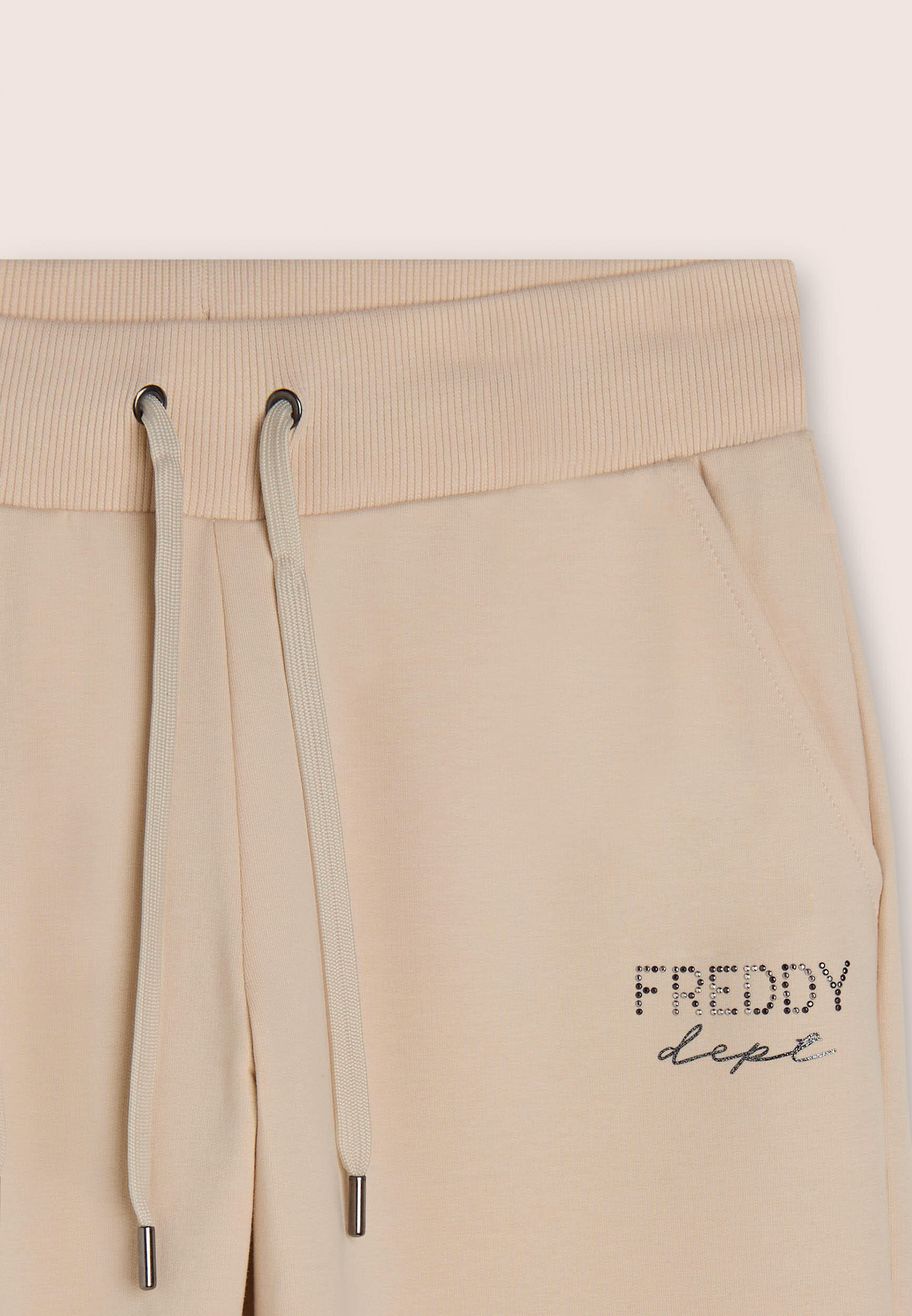 Pantaloni regular fit con gamba dritta e coulisse 3/3
