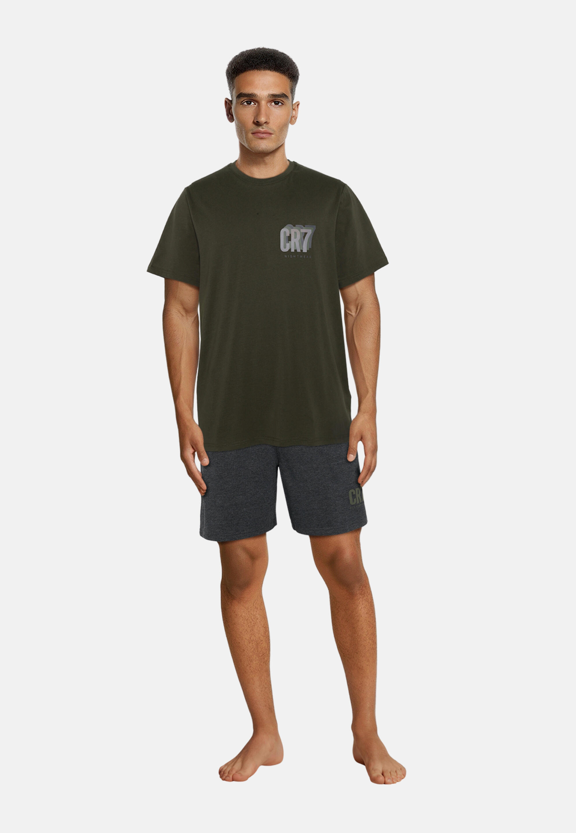 Conjunto de pijama CR7 Mens pyjamas/shorts. cinzento escuro 3/5