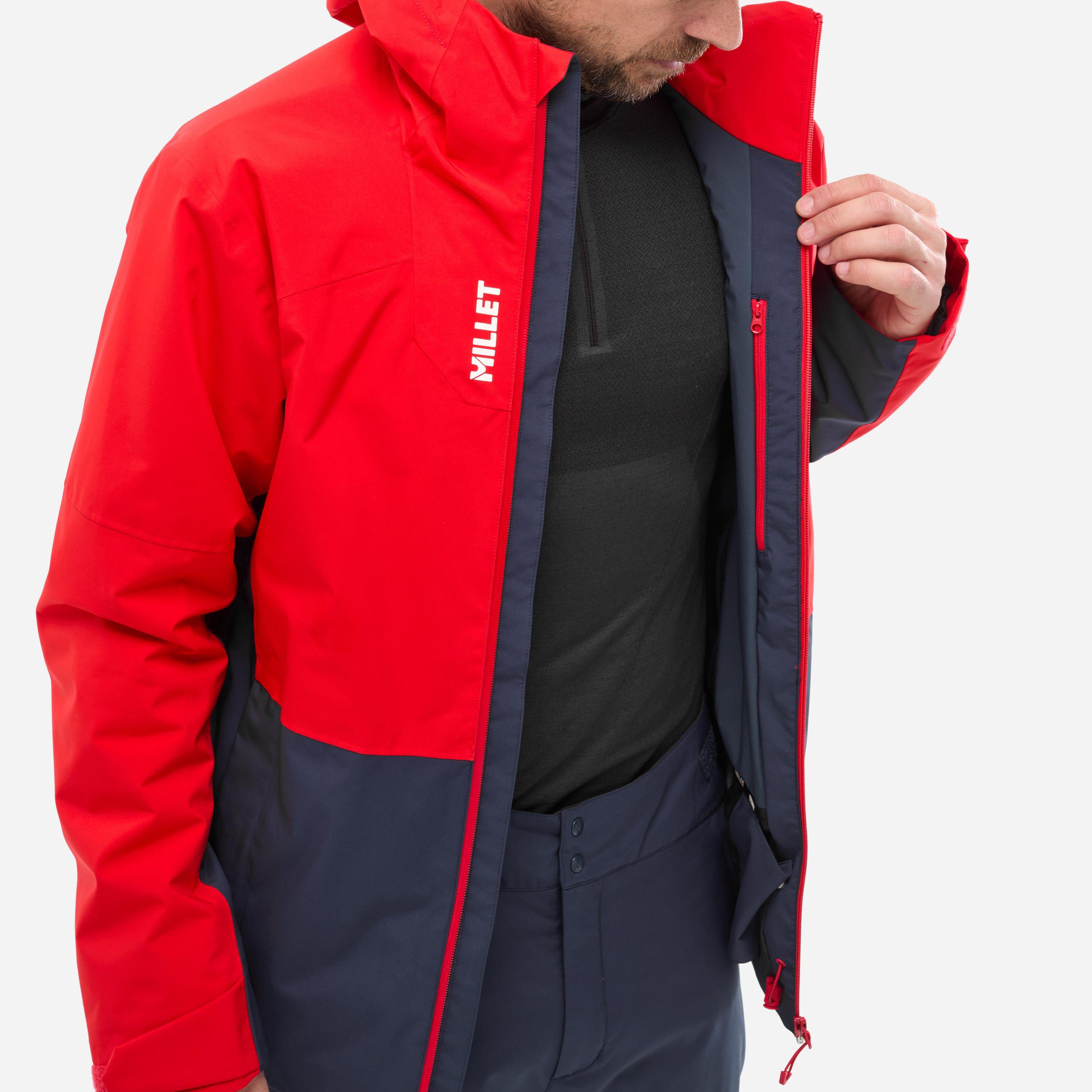 Veste De Ski Homme Coupe-vent Et Imperméable – Doublure Polaire, Capuche Et Poches, Chaude Et Respirante Pour La Montagne
