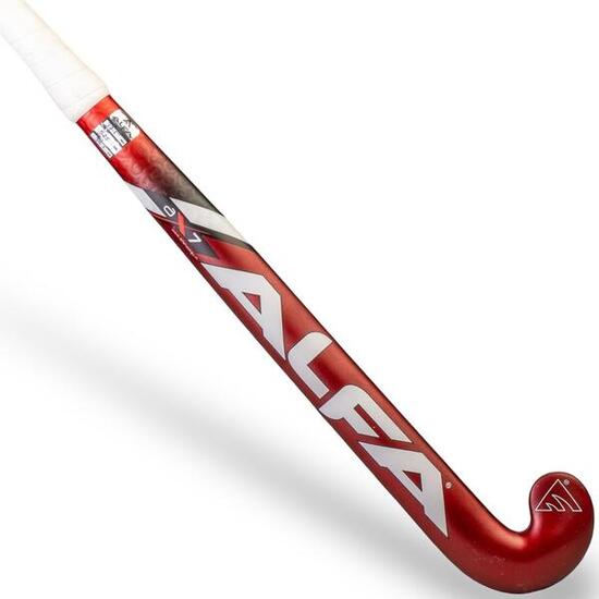 ALFA AX7 Hockeyschläger – Rot, 70 % Carbon, 36.5", mit Tasche