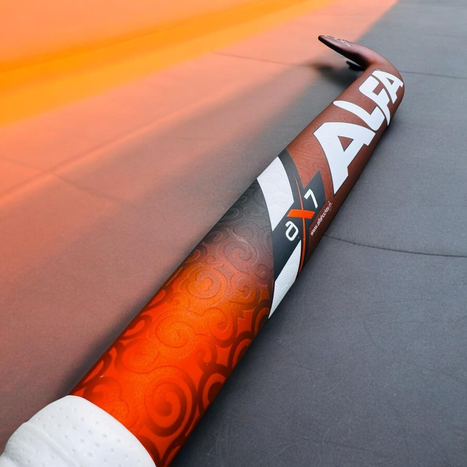 ALFA AX7 Hockeyschläger – Rot, 70 % Carbon, 36.5", mit Tasche 4/6