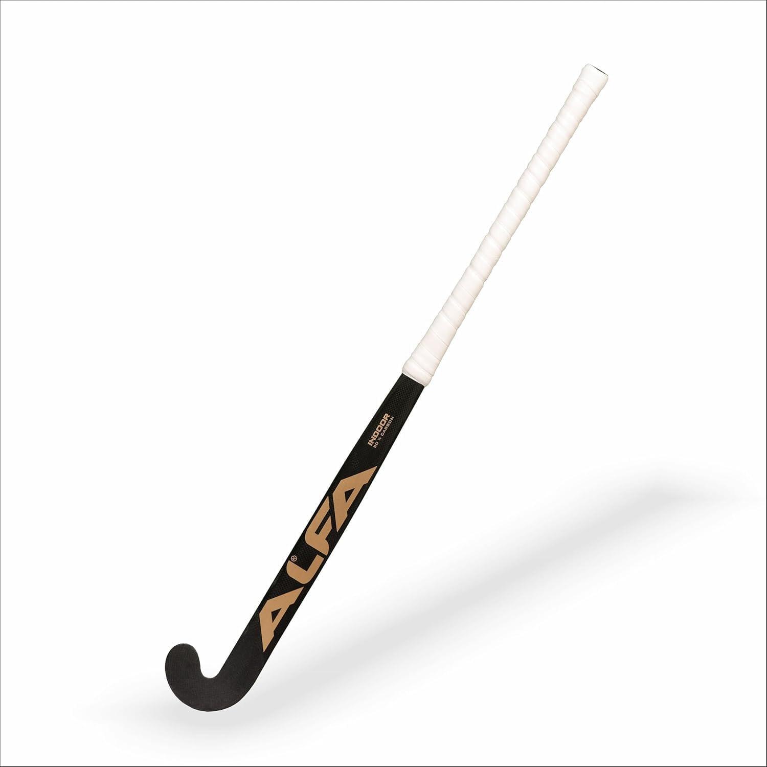 ALFA Indoor I50 Crosse de Hockey – Noir, 36,5", 50% Carbone, PU 2/5