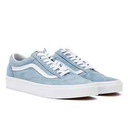 Vans Suede Low-Top Sneakers in Ashley Blue with White Soles - unisex shoes Vans Old Skool - Pig Suede Ashley Blue - blackcomb-shop.eu main image 4