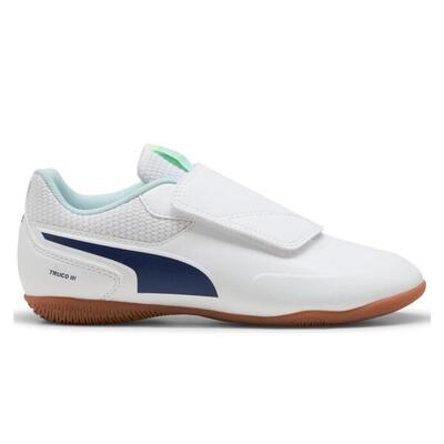 PUMA TRUCO III V Jr White-aqua 108575 01. Zapatillas Fútbol Sala Junior.