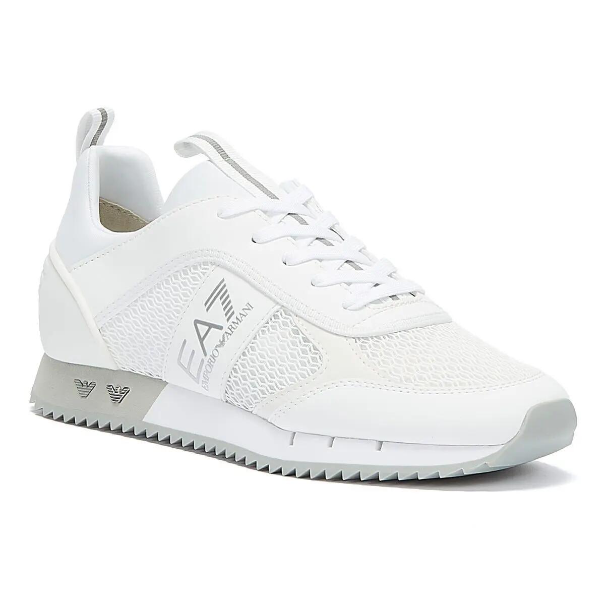 Emporio Armani EA7 XK050 Mens White/Silver Trainers 2/6