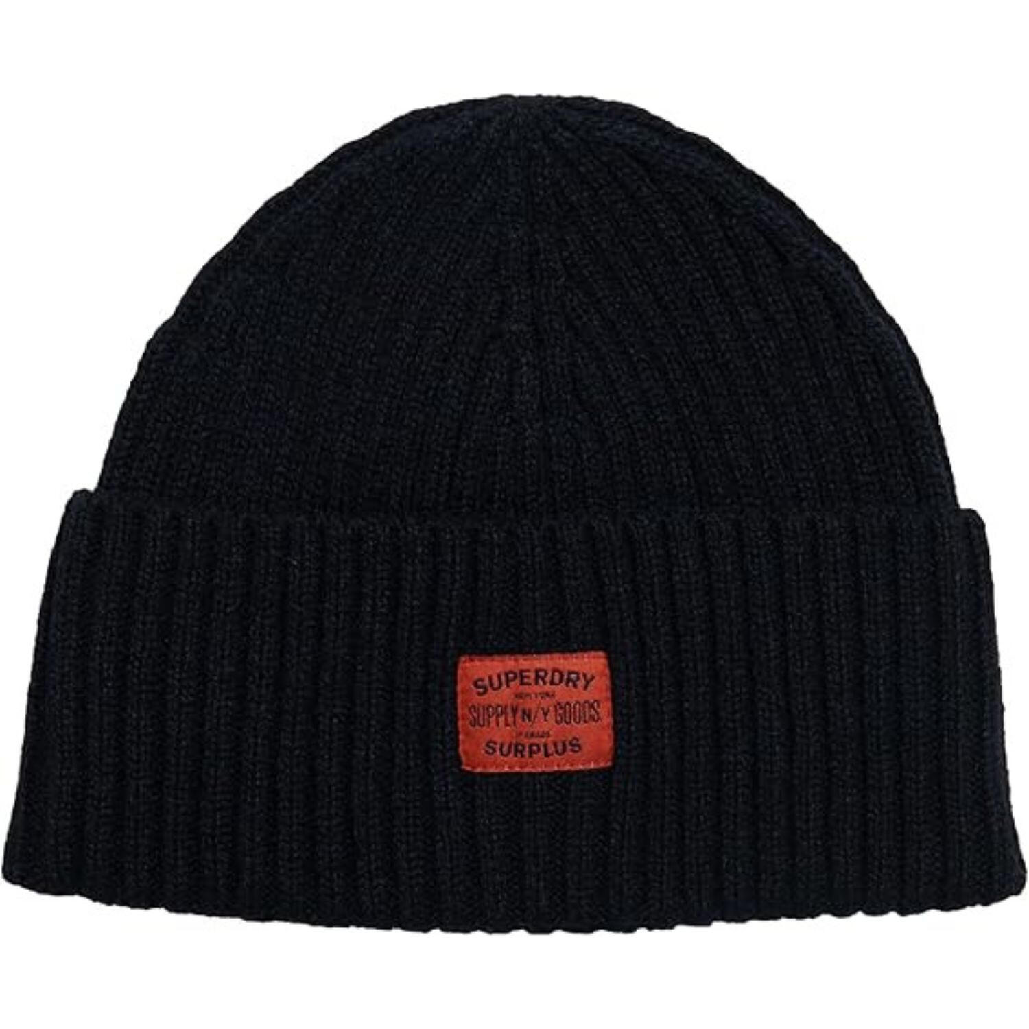 Czapka zimowa damska Superdry Workwear Beanie granatowa