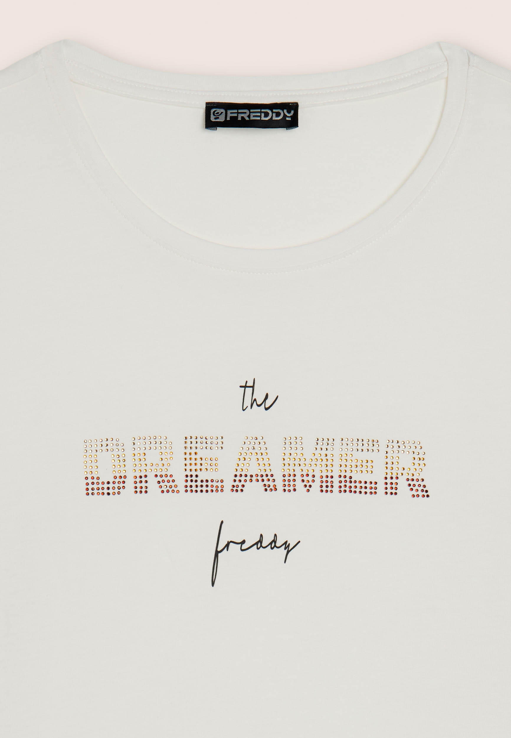 T-shirt à manches longues avec inscription « Dreamer » en paillettes 3/3