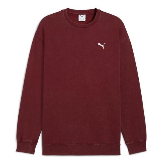 PUMA Essentials Elevated Relaxed Wash Fleece Crew Sweatshirt Herren