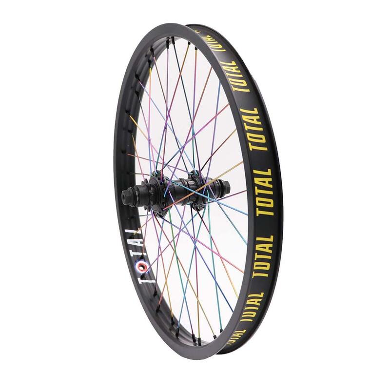 Roue Arriere Total Techfire Rainbow/Black - Couleur - Noir web only      34995€    TOTAL-BMX Roue Arriere Total Techfire Rainbow/Black - Couleur - NoirVendu exclusivement en ligne   