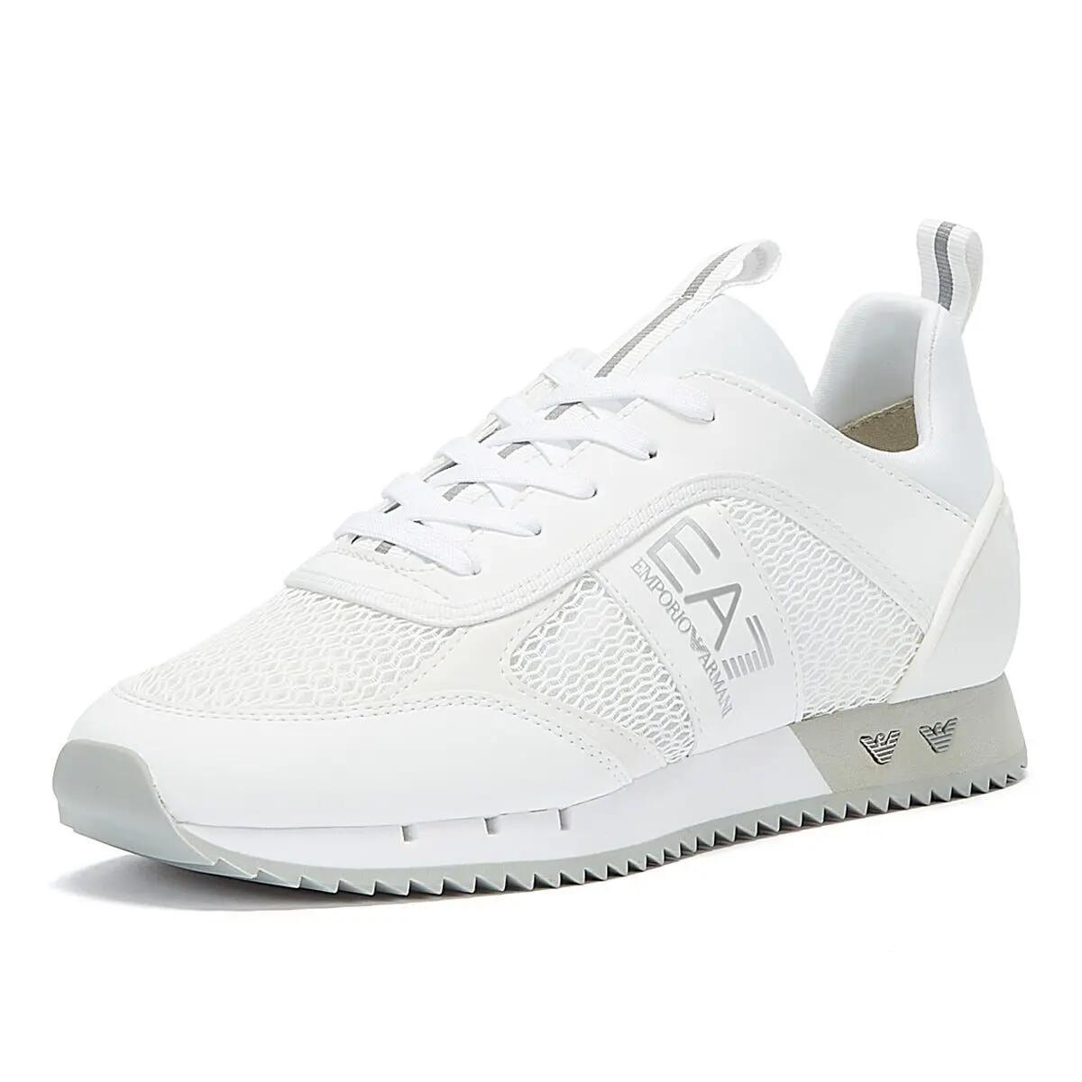 Emporio Armani EA7 XK050 Mens White/Silver Trainers 3/6