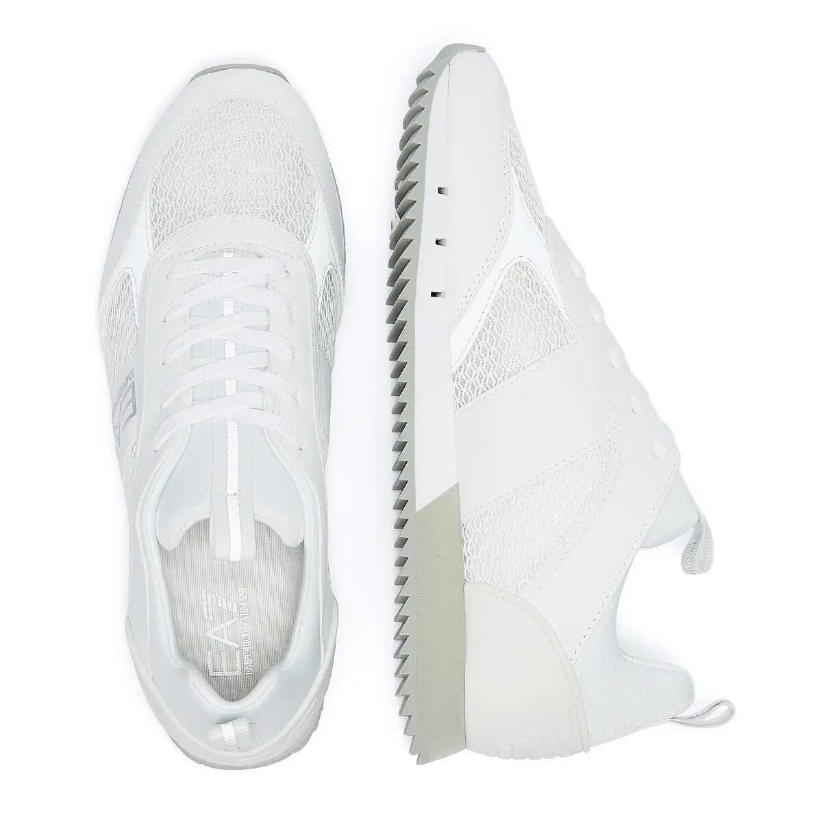 Emporio Armani EA7 XK050 Mens White/Silver Trainers 6/6