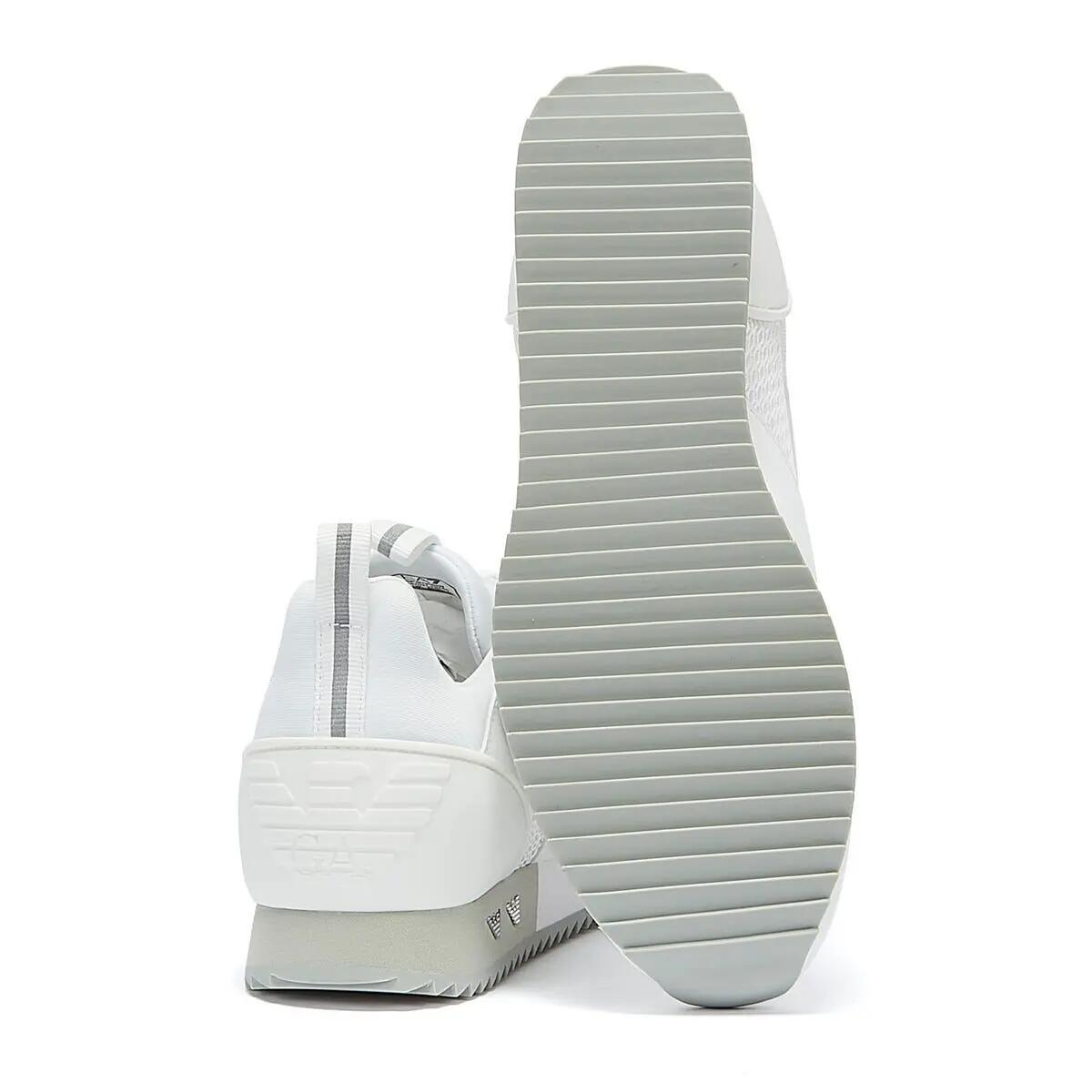 Emporio Armani EA7 XK050 Mens White/Silver Trainers 4/6