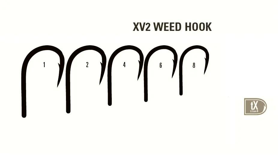 CARLIG CRAP MUSTAD XV2 WEED OCHI NICHEL NEGRU, NR 4, 10 BUC / PLIC 2/2