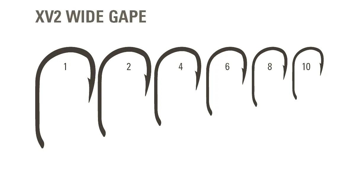 CARLIG CRAP MUSTAD XV2 WIDE GAPE OCHI NICHEL NEGRU, NR 10, 10 BUC / PLIC 2/2