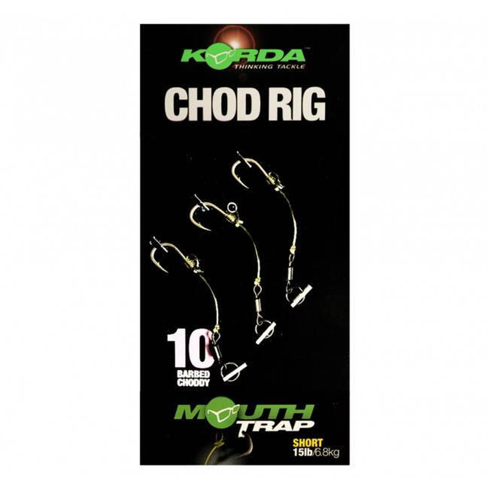 CHOD RIG SCURT NR.8/20LB, 3 BUC / PLIC