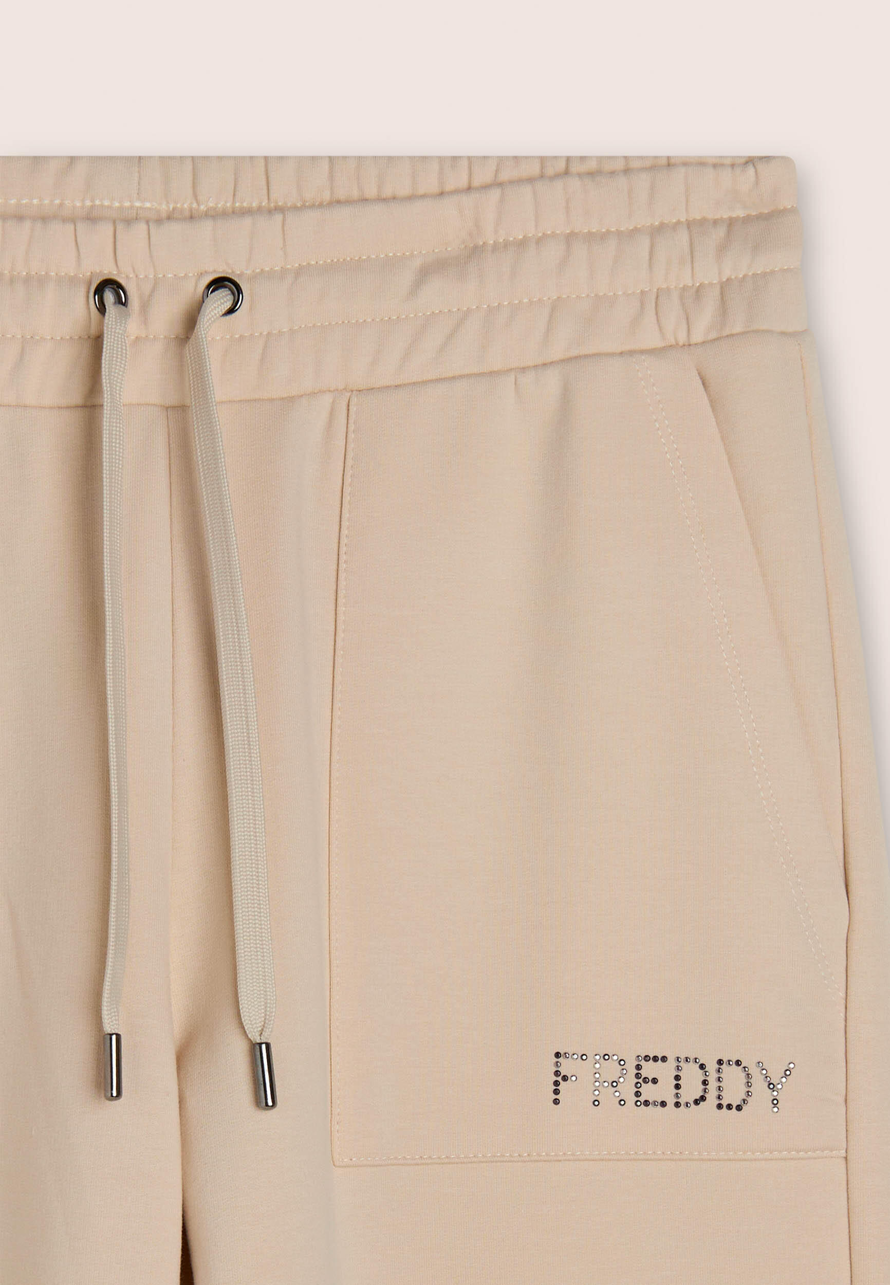 Pantaloni con fondo elasticizzato e tasche applicate 3/3