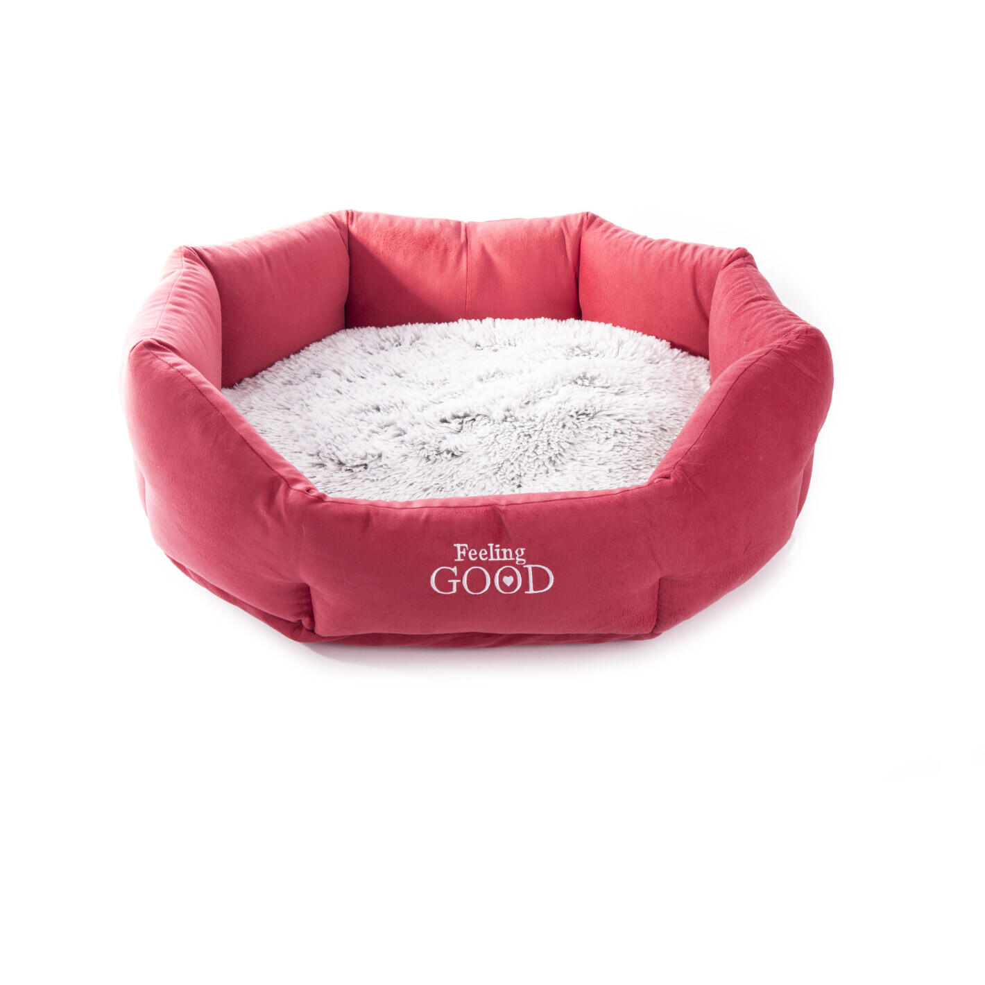 Martin Sellier - Panier Pour Chien Et Chat Ronde Martin Sellier Igloo - Corbeille Pour Chien - Rouge - 40 Cm - Decathlon