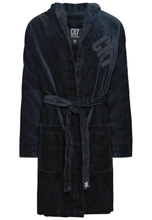 Bademantel CR7 bathrobe schwarz