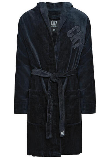 Bademantel CR7 bathrobe schwarz