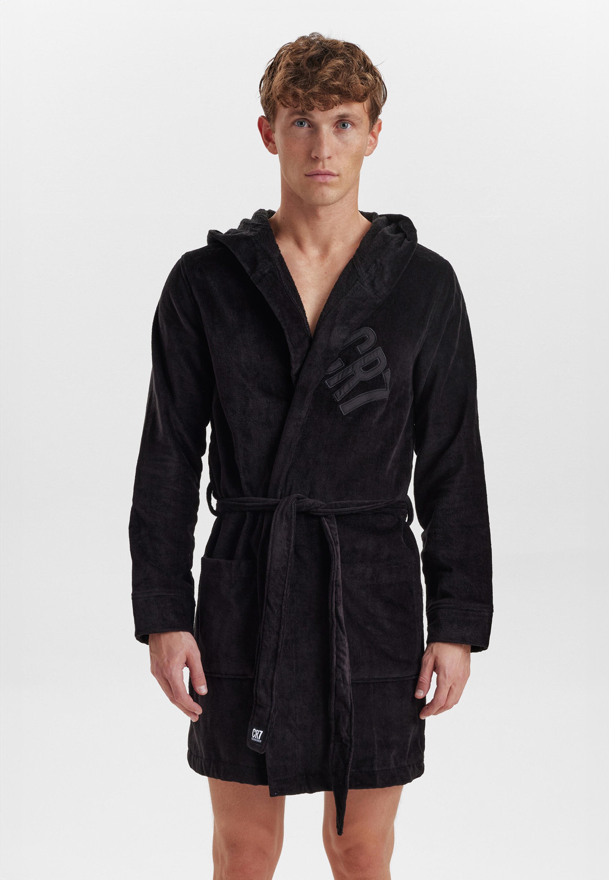 Roupão de banho CR7 bathrobe preto 3/5