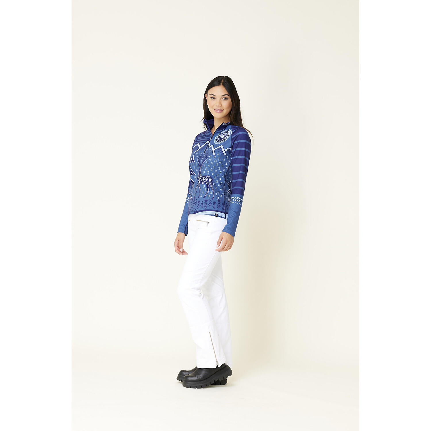 Damen Longsleeve W MARTINA BASELAYER TOP 4/5