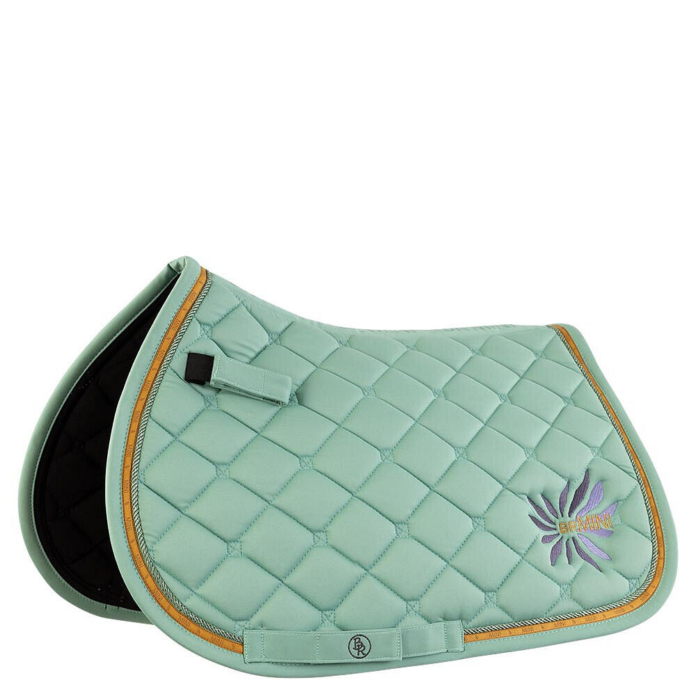 Br - Tapis De Cso Br Equitation - Tapis De Selle - Bleu|vert - Cob - Decathlon
