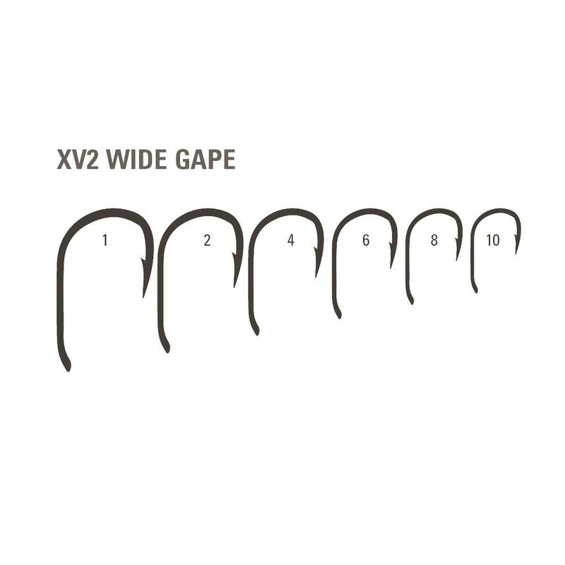 CARLIG CRAP MUSTAD XV2 WIDE GAPE OCHI NICHEL NEGRU, NR 8, 10 BUC / PLIC