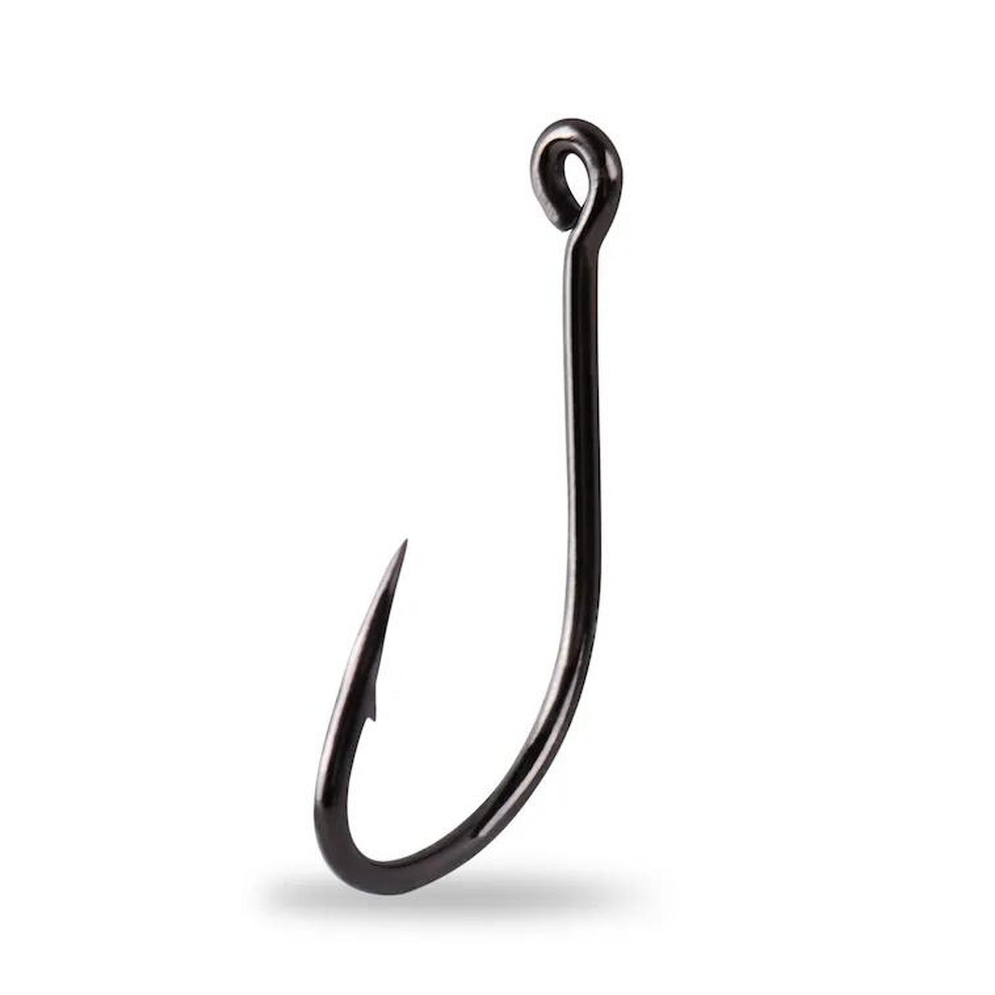 CARLIGE CRAP MUSTAD NEGRU NI, NR 1, 10 BUC / PLIC