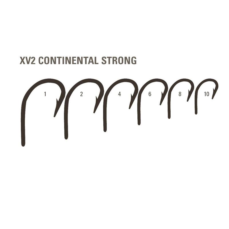CARLIG CRAP MUSTAD XV2 CONTINENTAL OCHI NICHEL NEGRU, NR 8, 10 BUC / PLIC
