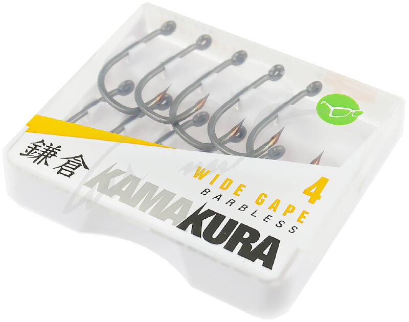 Korda Kamakura Wide Gape Barbless - 10 Karpfenhaken 4/4