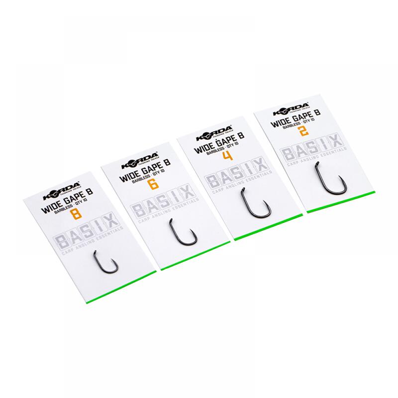 CARLIGE KORDA BASIX WIDE GAPE BARBLESS NR.4, 10BUC/PL
