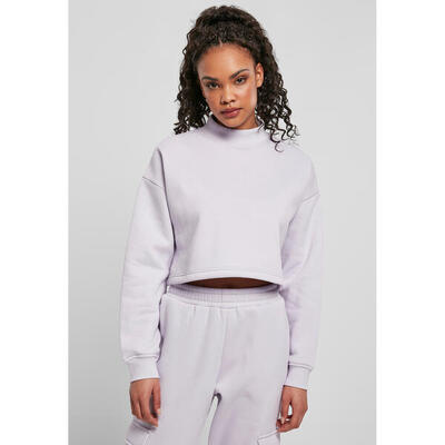 Dames sweatshirt urban classics cropped oversized high neck crew