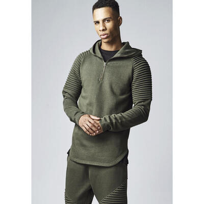 Hoodie urban classic pleat leeve terry