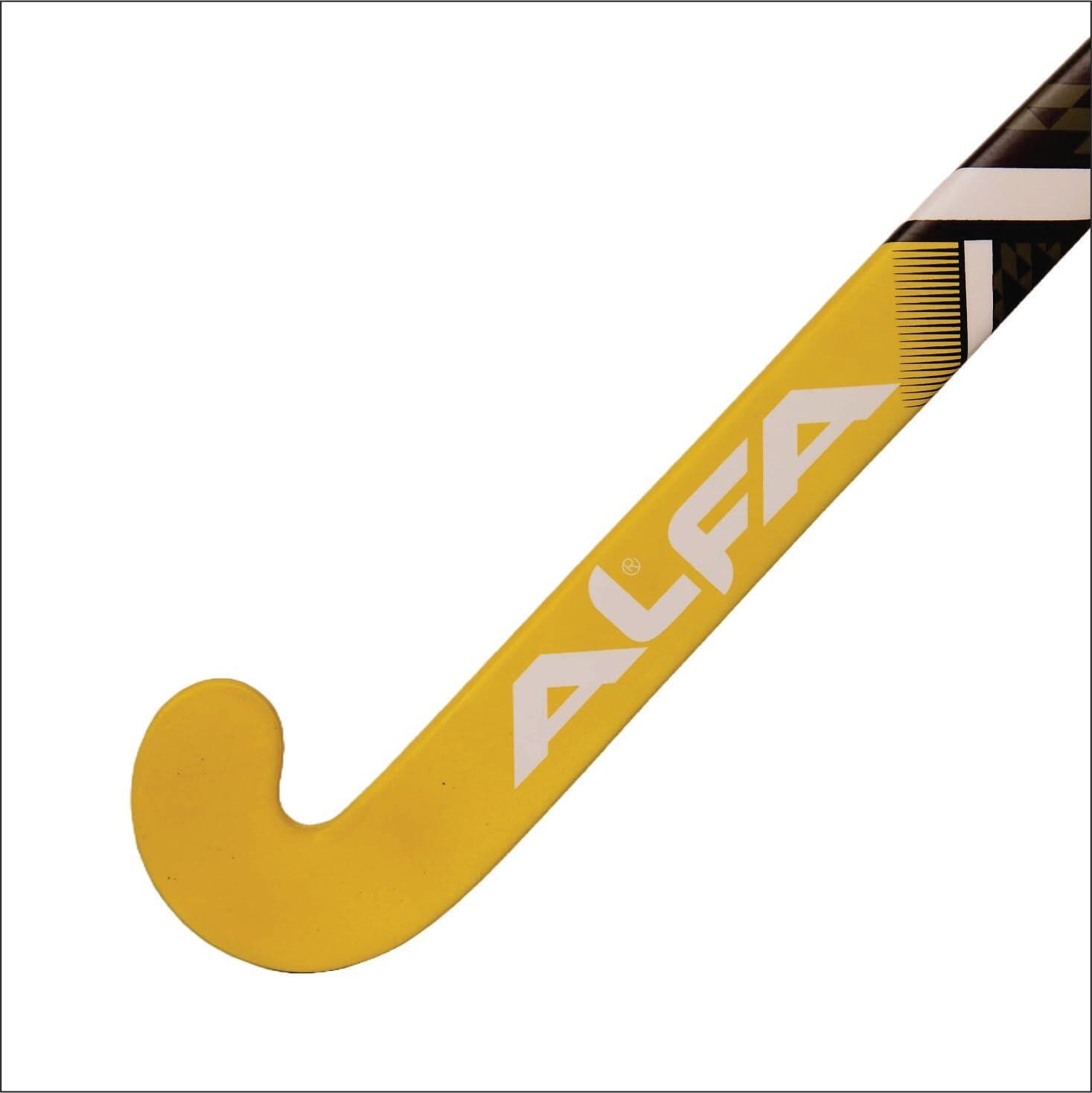 Alfa Composite Hockey Set – Gelb, Komplettes Feldhockey Kit 6/7