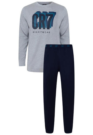 Pyjama Set, lange Hose und Langarmhemd CR7 Mens pyjamas dunkelgrau