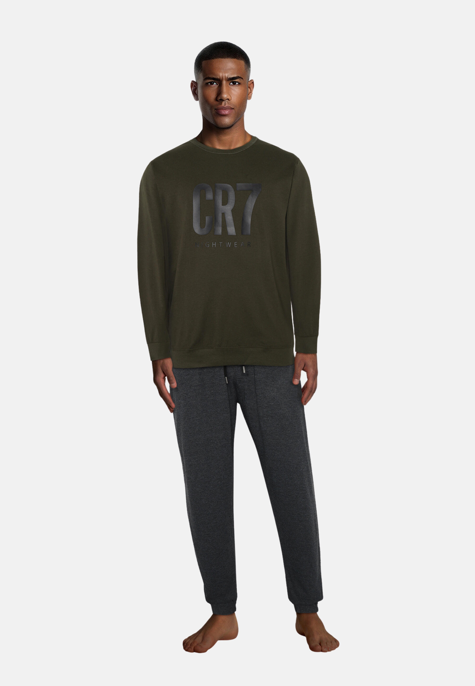 Conjunto de pijama CR7 Mens pyjamas cinzento escuro 3/5