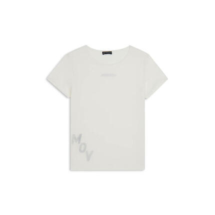 T-shirt à coupe classique en jersey léger avec imprimé « MOV »