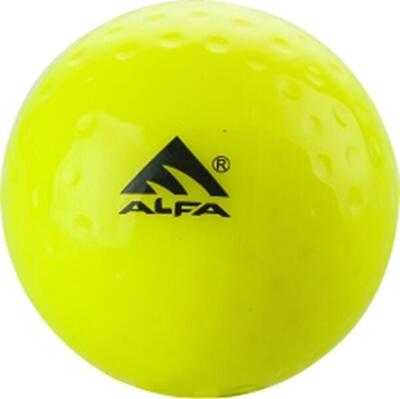 ALFA AB-93 Feldhockeyball – Dimple, PU, Standardgröße, Gelb