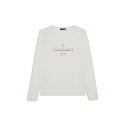 T-shirt à manches longues avec inscription « Dreamer » en paillettes