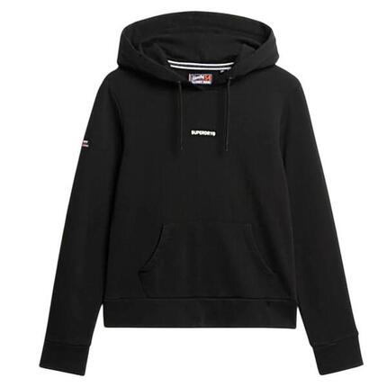 Sweat à Capuche Noir Femme Superdry Plain Hood