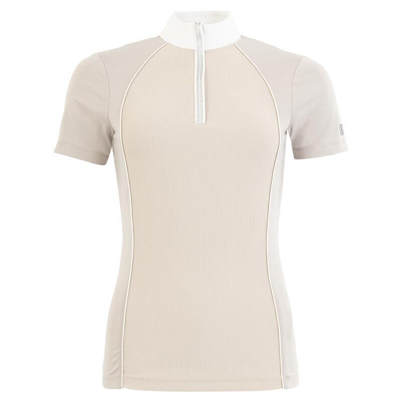 Br - Polo De Concours Femme Br Equitation Isabel - Polo Manches Courtes - Gris - Decathlon