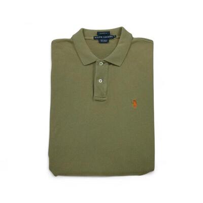 Tweedehands - korte mouw dames polo khaki - zeer goede staat