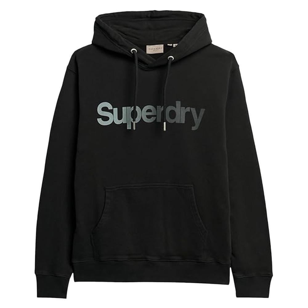 Sweat à Capuche Noir Femme Superdry Tonal Core 1/2